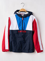 Coupe-vent effet matière satinée a capuche bleu LEVIS garcon
