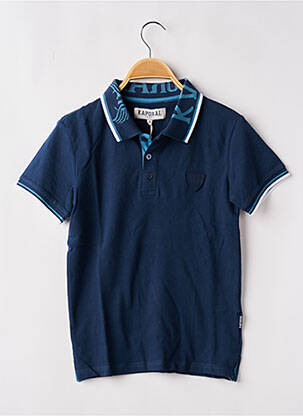 Polo stretch manches courtes bleu KAPORAL garçon