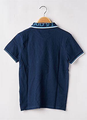 Polo stretch manches courtes bleu KAPORAL garçon