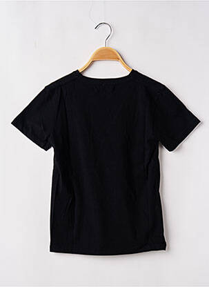 T-shirt stretch manches courtes noir KAPORAL garçon