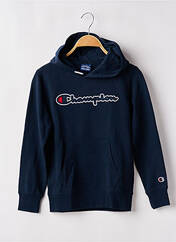 Sweat-shirt à capuche bleu CHAMPION pour garçon seconde vue