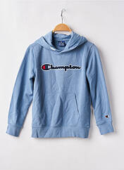 Sweat-shirt à capuche bleu clair CHAMPION pour garçon seconde vue