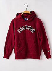 Sweat-shirt à capuche rouge CHAMPION pour garçon seconde vue