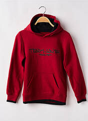 Sweat-shirt à capuche rouge TEDDY SMITH pour garçon seconde vue