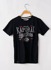 T-shirt noir KAPORAL pour garçon seconde vue