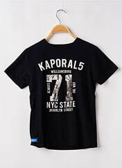 T-shirt noir KAPORAL pour garçon seconde vue