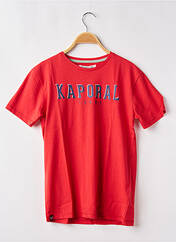 T-shirt rouge KAPORAL pour garçon seconde vue