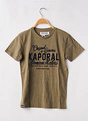 T-shirt vert KAPORAL pour garçon seconde vue