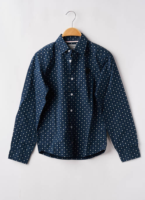 Chemise manches longues manches longues bleu KAPORAL garcon