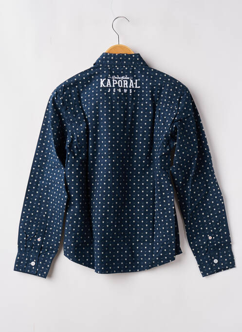 Chemise manches longues manches longues bleu KAPORAL garcon