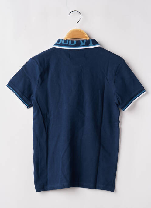 Polo tissage jersey manches courtes bleu KAPORAL garcon