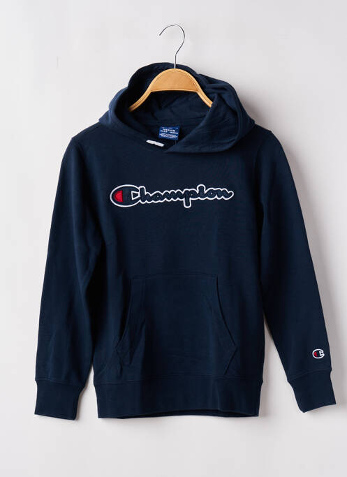 Sweat-shirt à capuche bleu CHAMPION pour garçon