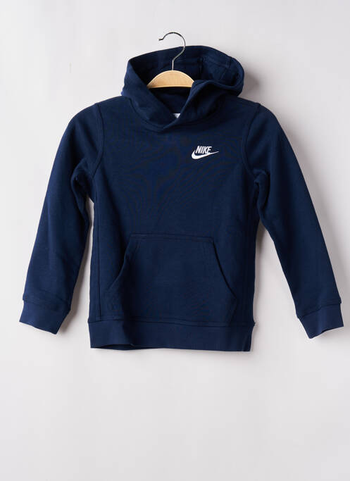 Sweat-shirt à capuche bleu NIKE pour garçon