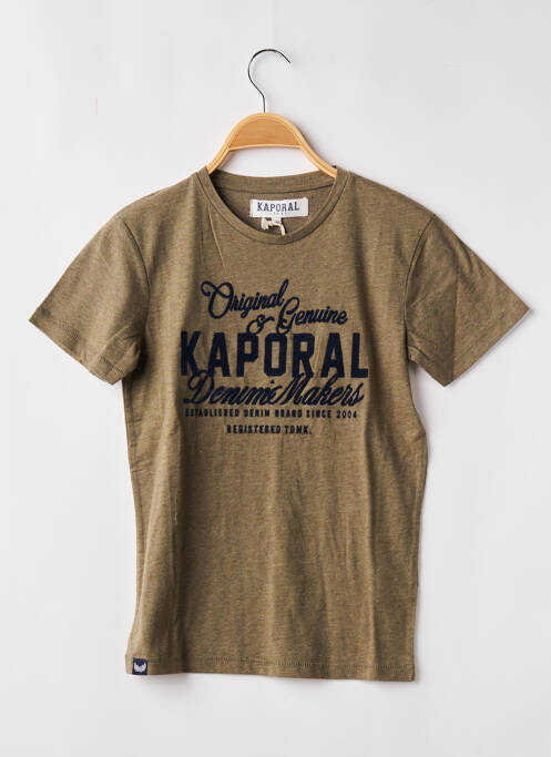 T-shirt vert KAPORAL pour garçon