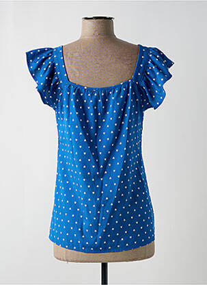 Blouse manches courtes manches courtes bleu AKOZ DE TOI femme