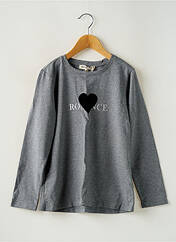 T-shirt gris MINI MIGNON pour fille seconde vue