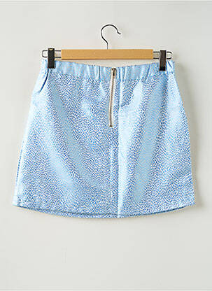 Jupe courte poches bleu LILI & LALA femme