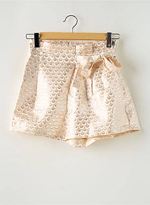 Short coupe droite beige LILI & LALA femme