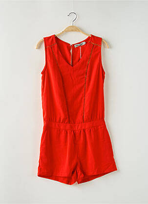 Combishort orange HIPPIE pour femme