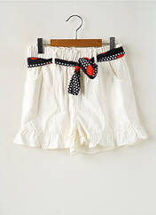 Short blanc LOEVIA pour fille seconde vue