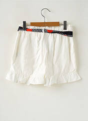 Short blanc LOEVIA pour fille seconde vue