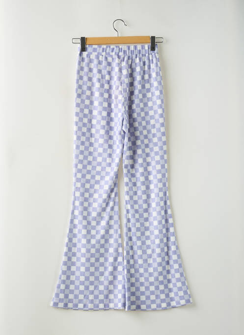 Pantalon droit taille élastique violet ELLI WHITE femme