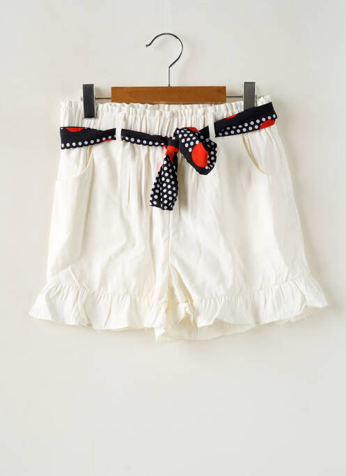 Short blanc LOEVIA pour fille