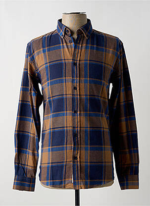 Chemise manches longues manches longues marron MINIMUM homme
