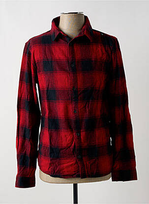 Chemise manches longues manches longues rouge TEDDY SMITH garçon