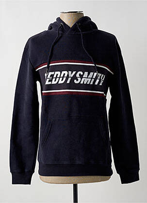 Sweat-shirt à capuche poches manches longues bleu TEDDY SMITH homme