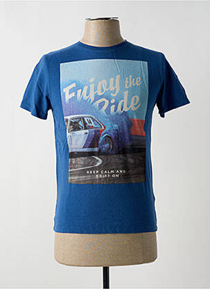 T-shirt tissage jersey manches courtes bleu LE TEMPS DES CERISES garcon