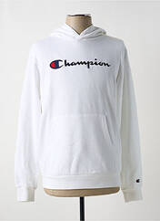 Sweat-shirt à capuche blanc CHAMPION pour garçon seconde vue