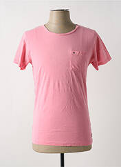 T-shirt rose SCOTCH & SODA pour homme seconde vue