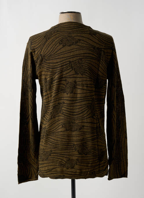 Pull tissage chiné manches longues vert SCOTCH & SODA homme