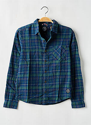 Chemise manches longues manches longues bleu LE TEMPS DES CERISES garçon