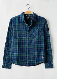 Chemise manches longues manches longues bleu LE TEMPS DES CERISES garcon