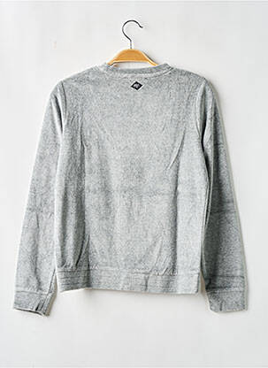 Sweat-shirt broderie manches longues gris LE TEMPS DES CERISES fille