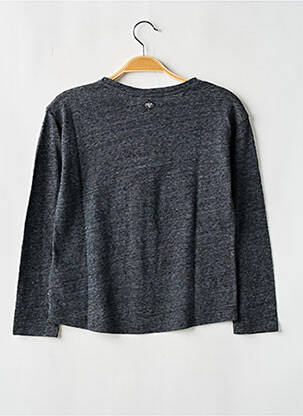 Pull stretch manches longues gris LE TEMPS DES CERISES fille