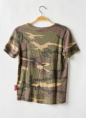 T-shirt stretch manches courtes marron LE TEMPS DES CERISES garcon