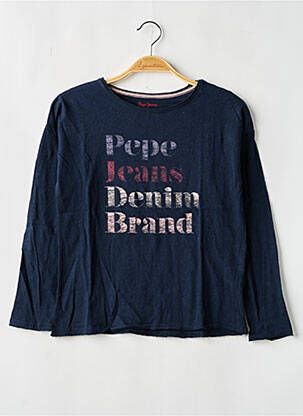 T-shirt bleu PEPE JEANS pour fille