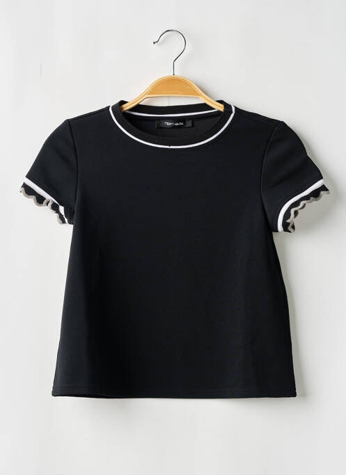 T-shirt noir TEDDY SMITH pour fille