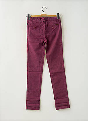 Pantalon coupe droite taille ajustable violet KAPORAL garçon