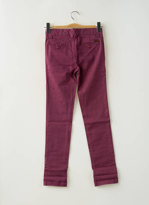 Pantalon coupe droite taille ajustable violet KAPORAL garcon