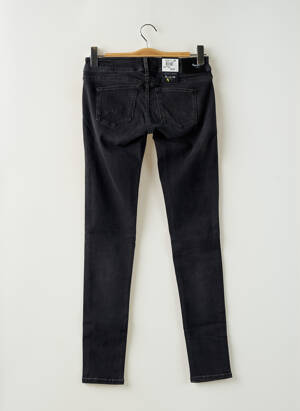 Jean Pepe Jeans Fille - Coupe Skinny Taille Haute - Lavage Bleu Noir - En Coton Durable
