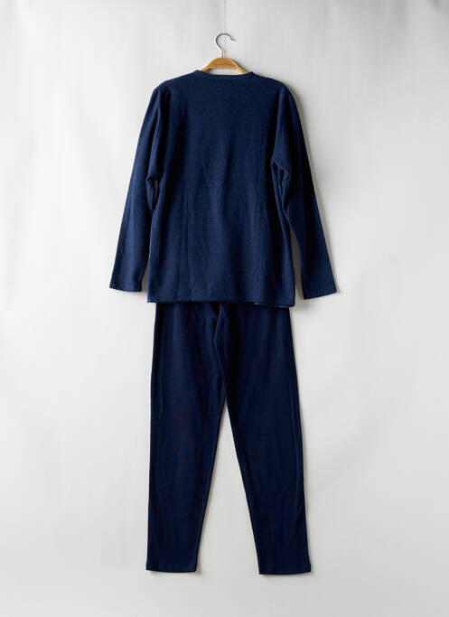 Pyjama col rond bleu MASSANA homme