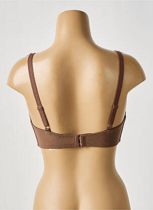 Soutien-gorge effet matière satinée haut soutien-gorge emboitant marron TRIUMPH femme