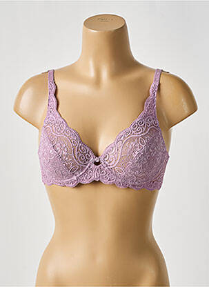 Soutien-gorge effet matière satinée haut soutien-gorge emboitant violet TRIUMPH femme