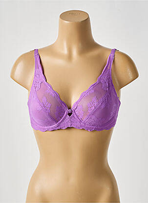 Soutien-gorge effet matière satinée haut soutien-gorge emboitant violet TRIUMPH femme