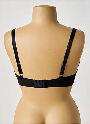 Soutien-gorge effet matière satinée haut soutien-gorge emboitant noir GEMMA femme