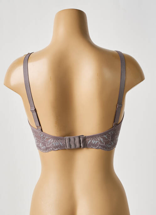 Soutien-gorge effet matière satinée haut soutien-gorge emboitant gris TRIUMPH femme
